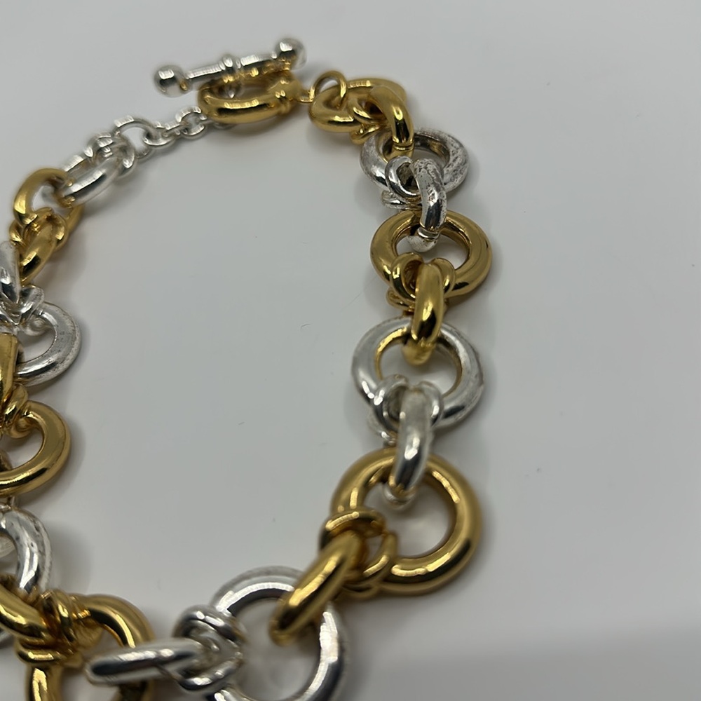 Chucky Gold and Silver Chain Necklace - Picture 7 of 10